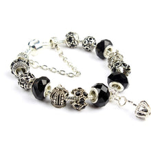 Load image into Gallery viewer, Ladies Crown Colorful Crystal Beaded Bracelet Handmade Glass Bead Bracelet, Length: 18cm, Length: 19cm, Length: 20cm, Length: 21cm