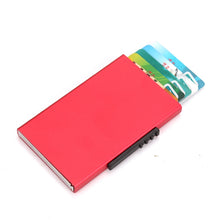 Load image into Gallery viewer, RFID Anti-Theft And Anti-Magnetic Aluminum Alloy Credit Card Case, Red, Blue, Black, Golden, Silver, Gray