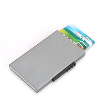 Load image into Gallery viewer, RFID Anti-Theft And Anti-Magnetic Aluminum Alloy Credit Card Case, Red, Blue, Black, Golden, Silver, Gray