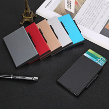 Load image into Gallery viewer, RFID Anti-Theft And Anti-Magnetic Aluminum Alloy Credit Card Case, Red, Blue, Black, Golden, Silver, Gray