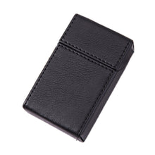 Load image into Gallery viewer, PU Leather Business Portable Cigarette Case, Black, Navy Blue, Light Blue, Gray, Brown /Apricot, Brown
