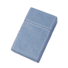 Load image into Gallery viewer, PU Leather Business Portable Cigarette Case, Black, Navy Blue, Light Blue, Gray, Brown /Apricot, Brown