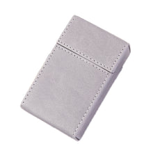 Load image into Gallery viewer, PU Leather Business Portable Cigarette Case, Black, Navy Blue, Light Blue, Gray, Brown /Apricot, Brown
