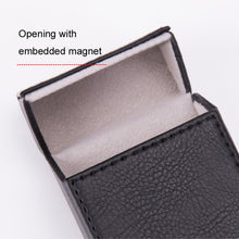 Load image into Gallery viewer, PU Leather Business Portable Cigarette Case, Black, Navy Blue, Light Blue, Gray, Brown /Apricot, Brown