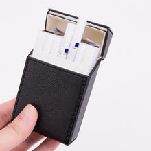 Load image into Gallery viewer, PU Leather Business Portable Cigarette Case, Black, Navy Blue, Light Blue, Gray, Brown /Apricot, Brown