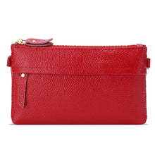 Load image into Gallery viewer, Ladies One-Shoulder Diagonal Mobile Phone Coin Purse, Lake Blue, Khaki, Jujube Red, Orange, Brown, Red, Navy Blue, Black, Ink