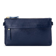 Load image into Gallery viewer, Ladies One-Shoulder Diagonal Mobile Phone Coin Purse, Lake Blue, Khaki, Jujube Red, Orange, Brown, Red, Navy Blue, Black, Ink