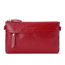 Load image into Gallery viewer, Ladies One-Shoulder Diagonal Mobile Phone Coin Purse, Lake Blue, Khaki, Jujube Red, Orange, Brown, Red, Navy Blue, Black, Ink