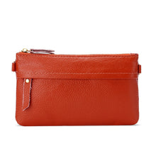 Load image into Gallery viewer, Ladies One-Shoulder Diagonal Mobile Phone Coin Purse, Lake Blue, Khaki, Jujube Red, Orange, Brown, Red, Navy Blue, Black, Ink