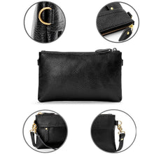 Load image into Gallery viewer, Ladies One-Shoulder Diagonal Mobile Phone Coin Purse, Lake Blue, Khaki, Jujube Red, Orange, Brown, Red, Navy Blue, Black, Ink