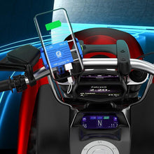 Load image into Gallery viewer, Kewig M6 Aluminum Alloy Motorcycle Mobile Phone Bracket Rechargeable With Switch Waterproof Stable Navigation Bracket, M6(Black), M6(Blue), M6(Silver), M6(Red)