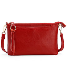 Load image into Gallery viewer, Ladies Large-Capacity Shoulder Bag Tassel All-Match Casual Messenger Bag, Red, Navy Blue, Black, Brown, Deep Purple, Rose Red, Light Purple, Royal Blue, Ink Green, Jujube Red, Light Brown