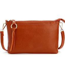Load image into Gallery viewer, Ladies Large-Capacity Shoulder Bag Tassel All-Match Casual Messenger Bag, Red, Navy Blue, Black, Brown, Deep Purple, Rose Red, Light Purple, Royal Blue, Ink Green, Jujube Red, Light Brown