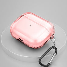 Load image into Gallery viewer, 2 PCS Earphone Protective Cover TPU Airbag Transparent Protective Shell For AirPods Pro, Transparent Pink, Transparent Black, Transparent Green, Transparent