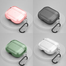 Load image into Gallery viewer, 2 PCS Earphone Protective Cover TPU Airbag Transparent Protective Shell For AirPods Pro, Transparent Pink, Transparent Black, Transparent Green, Transparent