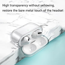 Load image into Gallery viewer, 2 PCS Earphone Protective Cover TPU Airbag Transparent Protective Shell For AirPods Pro, Transparent Pink, Transparent Black, Transparent Green, Transparent