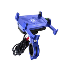 Load image into Gallery viewer, Kewig M6-S 12V Motorcycle Waterproof Aluminum Alloy Mobile Phone Bracket With QC3.0 Fast Charging, M6-S(Black), M6-S(Blue), M6-S(Red), M6-S(Silver)