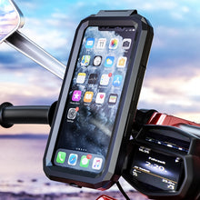 Load image into Gallery viewer, Kewig Bicycle Motorcycle Waterproof Box Mobile Phone Bracket Riding Touch Mobile Phone Fixed Seat, Small Handlebar Installation, Large Handlebar Installation