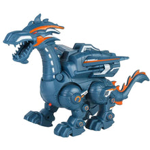 Load image into Gallery viewer, Electric Mechanical Dinosaur Toy Simulation Animal Toy Multifunctional Sound And Light Toy, Style:, Spray-Blue, Spray-Dark Black, No Spray-Gray, No Spray-Green