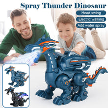 Load image into Gallery viewer, Electric Mechanical Dinosaur Toy Simulation Animal Toy Multifunctional Sound And Light Toy, Style:, Spray-Blue, Spray-Dark Black, No Spray-Gray, No Spray-Green