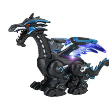 Load image into Gallery viewer, Electric Mechanical Dinosaur Toy Simulation Animal Toy Multifunctional Sound And Light Toy, Style:, Spray-Blue, Spray-Dark Black, No Spray-Gray, No Spray-Green