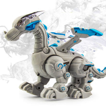 Load image into Gallery viewer, Electric Mechanical Dinosaur Toy Simulation Animal Toy Multifunctional Sound And Light Toy, Style:, Spray-Blue, Spray-Dark Black, No Spray-Gray, No Spray-Green