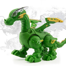 Load image into Gallery viewer, Electric Mechanical Dinosaur Toy Simulation Animal Toy Multifunctional Sound And Light Toy, Style:, Spray-Blue, Spray-Dark Black, No Spray-Gray, No Spray-Green