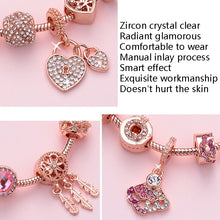 Load image into Gallery viewer, Women Rose Gold Beaded Bracelet, SL124 18cm, SL124 19cm, SL124 20cm, SL125 18cm, SL125 19cm, SL125 20cm, SL126 18cm, SL126 19cm, SL126 20cm, SL128 18cm, SL128 19cm, SL128 20cm, SL129 18cm, SL129 19cm, SL129 20cm, SL130 18cm, SL130 19cm, SL130 20cm     ...