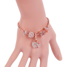 Load image into Gallery viewer, Women Rose Gold Beaded Bracelet, SL124 18cm, SL124 19cm, SL124 20cm, SL125 18cm, SL125 19cm, SL125 20cm, SL126 18cm, SL126 19cm, SL126 20cm, SL128 18cm, SL128 19cm, SL128 20cm, SL129 18cm, SL129 19cm, SL129 20cm, SL130 18cm, SL130 19cm, SL130 20cm     ...