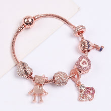 Load image into Gallery viewer, Women Rose Gold Beaded Bracelet, SL124 18cm, SL124 19cm, SL124 20cm, SL125 18cm, SL125 19cm, SL125 20cm, SL126 18cm, SL126 19cm, SL126 20cm, SL128 18cm, SL128 19cm, SL128 20cm, SL129 18cm, SL129 19cm, SL129 20cm, SL130 18cm, SL130 19cm, SL130 20cm     ...