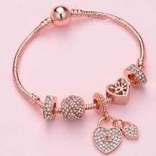 Load image into Gallery viewer, Women Rose Gold Beaded Bracelet, SL124 18cm, SL124 19cm, SL124 20cm, SL125 18cm, SL125 19cm, SL125 20cm, SL126 18cm, SL126 19cm, SL126 20cm, SL128 18cm, SL128 19cm, SL128 20cm, SL129 18cm, SL129 19cm, SL129 20cm, SL130 18cm, SL130 19cm, SL130 20cm     ...