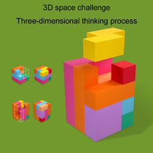Load image into Gallery viewer, Children Thinking Logic Cube Game Wooden Variety Jigsaw Puzzle Building Block Toys
