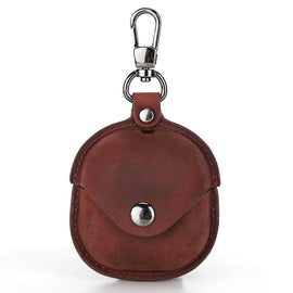 CONTACTS FAMILY CF1119 Pro For Galaxy Buds Pro Crazy Horse Texture Clamshell Earphone Protective Leather Case with Hook