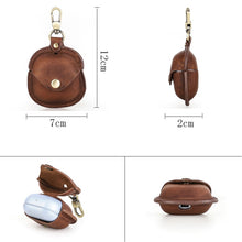 Load image into Gallery viewer, CONTACTS FAMILY CF1119 Pro For Galaxy Buds Pro Crazy Horse Texture Clamshell Earphone Protective Leather Case with Hook