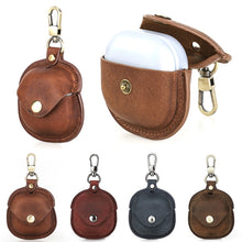 Load image into Gallery viewer, CONTACTS FAMILY CF1119 Pro For Galaxy Buds Pro Crazy Horse Texture Clamshell Earphone Protective Leather Case with Hook