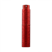 Load image into Gallery viewer, 2 PCS Embossed Rotating Perfume Bottle Metal Discharge Bottle Sterilizing Alcohol Spray Bottle, 10ml
