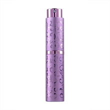 Load image into Gallery viewer, 2 PCS Embossed Rotating Perfume Bottle Metal Discharge Bottle Sterilizing Alcohol Spray Bottle, 10ml