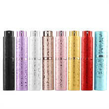 Load image into Gallery viewer, 2 PCS Embossed Rotating Perfume Bottle Metal Discharge Bottle Sterilizing Alcohol Spray Bottle, 10ml