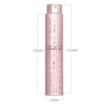 Load image into Gallery viewer, 2 PCS Embossed Rotating Perfume Bottle Metal Discharge Bottle Sterilizing Alcohol Spray Bottle, 10ml