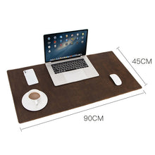 Load image into Gallery viewer, CF9011  Desk Pad Retro Crazy Horse Leather Notebook Computer Mouse Pad Oversized Anti-Slip Desktop Computer Desk Leather Pad
