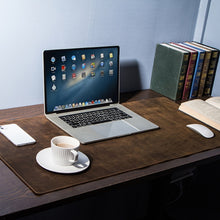Load image into Gallery viewer, CF9011  Desk Pad Retro Crazy Horse Leather Notebook Computer Mouse Pad Oversized Anti-Slip Desktop Computer Desk Leather Pad