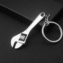 Load image into Gallery viewer, 10 PCS Tool Metal Keychain Car Key Ring Pendant, H-540 Activity Wrench, H-389 Hex Wrench, H-391 Glossy Ax, H-388 Thread Ax, H-395 Double Head Wrench, H-405 Double Row Saw, H-402 Hand Saw, H-541 Crooked Nose Pliers, H-399 Pliers, X-396 Vise, H-556 Shove...