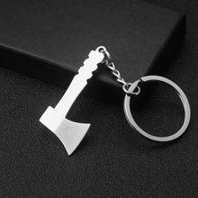 Load image into Gallery viewer, 10 PCS Tool Metal Keychain Car Key Ring Pendant, H-540 Activity Wrench, H-389 Hex Wrench, H-391 Glossy Ax, H-388 Thread Ax, H-395 Double Head Wrench, H-405 Double Row Saw, H-402 Hand Saw, H-541 Crooked Nose Pliers, H-399 Pliers, X-396 Vise, H-556 Shove...