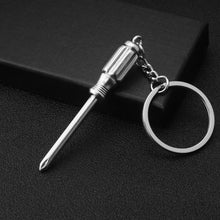 Load image into Gallery viewer, 10 PCS Tool Metal Keychain Car Key Ring Pendant, H-540 Activity Wrench, H-389 Hex Wrench, H-391 Glossy Ax, H-388 Thread Ax, H-395 Double Head Wrench, H-405 Double Row Saw, H-402 Hand Saw, H-541 Crooked Nose Pliers, H-399 Pliers, X-396 Vise, H-556 Shove...