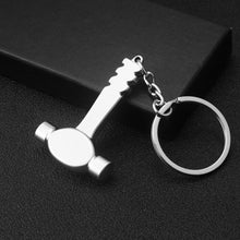 Load image into Gallery viewer, 10 PCS Tool Metal Keychain Car Key Ring Pendant, H-540 Activity Wrench, H-389 Hex Wrench, H-391 Glossy Ax, H-388 Thread Ax, H-395 Double Head Wrench, H-405 Double Row Saw, H-402 Hand Saw, H-541 Crooked Nose Pliers, H-399 Pliers, X-396 Vise, H-556 Shove...
