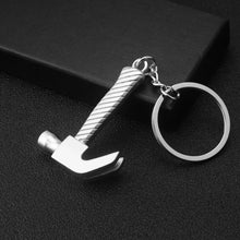 Load image into Gallery viewer, 10 PCS Tool Metal Keychain Car Key Ring Pendant, H-540 Activity Wrench, H-389 Hex Wrench, H-391 Glossy Ax, H-388 Thread Ax, H-395 Double Head Wrench, H-405 Double Row Saw, H-402 Hand Saw, H-541 Crooked Nose Pliers, H-399 Pliers, X-396 Vise, H-556 Shove...