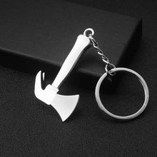 Load image into Gallery viewer, 10 PCS Tool Metal Keychain Car Key Ring Pendant, H-540 Activity Wrench, H-389 Hex Wrench, H-391 Glossy Ax, H-388 Thread Ax, H-395 Double Head Wrench, H-405 Double Row Saw, H-402 Hand Saw, H-541 Crooked Nose Pliers, H-399 Pliers, X-396 Vise, H-556 Shove...