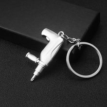 Load image into Gallery viewer, 10 PCS Tool Metal Keychain Car Key Ring Pendant, H-540 Activity Wrench, H-389 Hex Wrench, H-391 Glossy Ax, H-388 Thread Ax, H-395 Double Head Wrench, H-405 Double Row Saw, H-402 Hand Saw, H-541 Crooked Nose Pliers, H-399 Pliers, X-396 Vise, H-556 Shove...