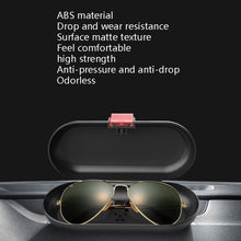 Load image into Gallery viewer, Car Glasses Case Multi-Function Automobile Inner Visor Storage Card, Back Single Snap Black, Back Single Snap White