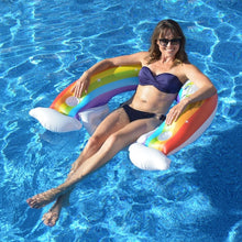 Load image into Gallery viewer, Water Sofa Bed Inflatable Floating Bed Water Recliner,Size:, 106cm (Net Bag Water Sofa), 135 x 105cm (Candy Lounger), 148 x 99cm (Rainbow Water Sofa), 150 x 86cm (Water Recliner European Version), 198 x 84cm (33057 Folding Water Recliner)              ...
